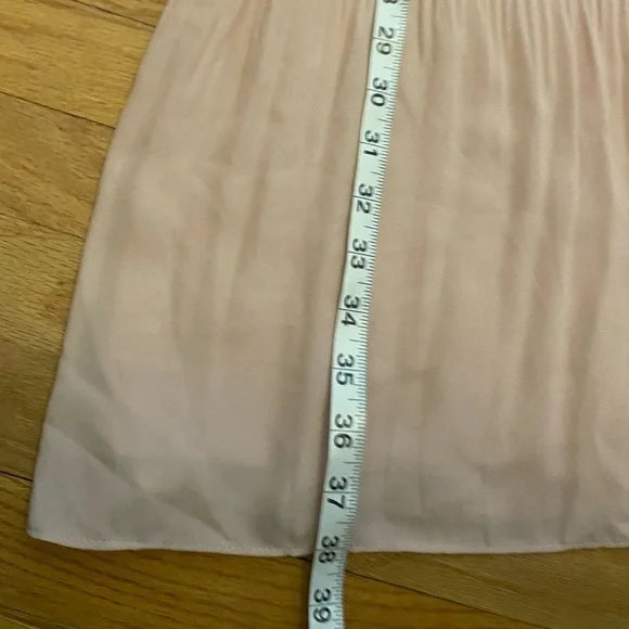 Nanette Lepore Accordian Pleat Sleeve Dress With Buttons Light Peach Pink #020 - Picture 6 of 7